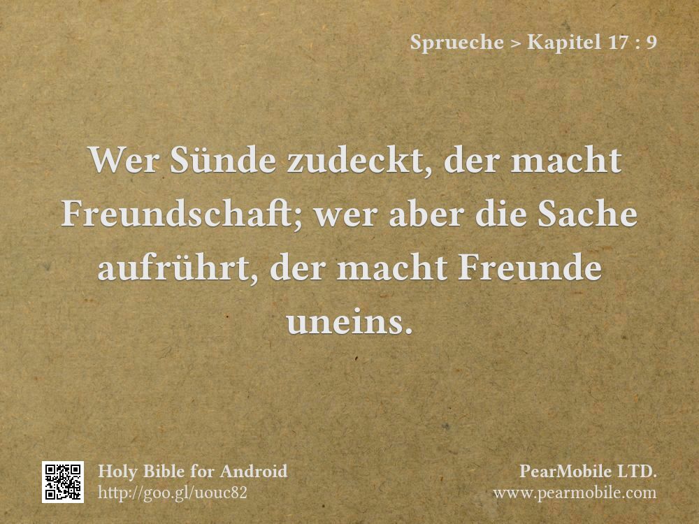 Sprueche, Kapitel 17:9